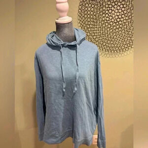 Old Navy Hooded light sweatshirt 100% Cotton Light Blue- Size Large